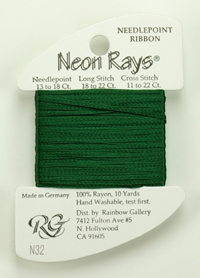 Neon Rays - Spruce Green - Rainbow Gallery