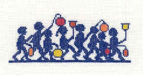 Laterne, Laterne, Sonne, Mond und Sterne - Gisela Süskind (Stickvorlage)