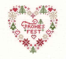 Weihnachtsherz 2010 - Gisela Süskind (Stickvorlage)