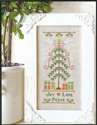 Stickvorlage Country Cottage Needleworks - Joy Love Peace