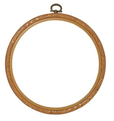 Kunststoffrahmen Verachtert/Vervaco - holzfarben Ø 15 cm