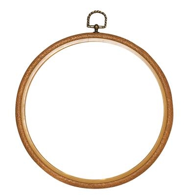 Kunststoffrahmen Verachtert/Vervaco - holzfarben Ø 20 cm