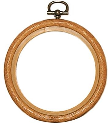Kunststoffrahmen Verachtert/Vervaco - holzfarben Ø 7,5 cm