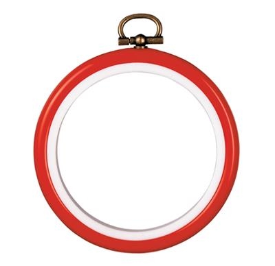 Kunststoffrahmen Verachtert/Vervaco - rot Ø 7,5 cm