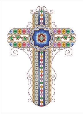 Stickvorlage Vickery Collection - Byzantine Cross