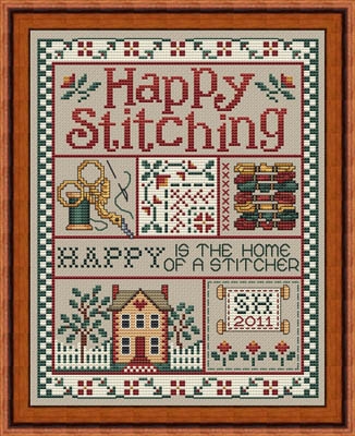 Stickvorlage Sue Hillis Designs - Happy Stitching