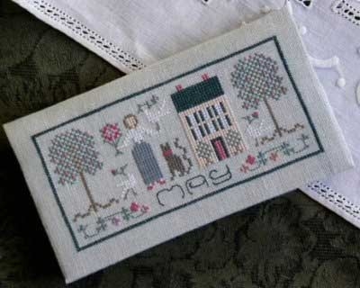 Stickvorlage Drawn Thread - May Pocket Calendar Cover - Ausverkauf