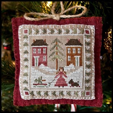 Stickvorlage Little House Needleworks - 2011 Ornament - Bringing Home The Tree