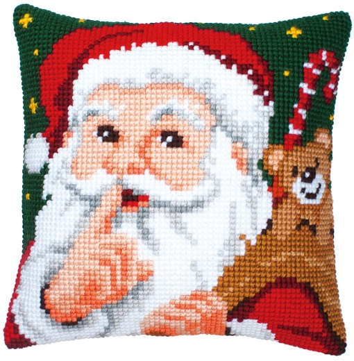 Kreuzstichkissen Weihnachtsmann - Vervaco Verachtert