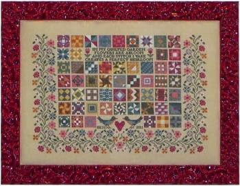Stickvorlage Blue Ribbon Designs - Quilted Garden