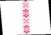 Webband Ornament weiss/rot - Rico Design 78389.01.00