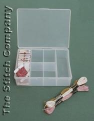 Garnbox für Stickgarne klein mit Scherenfach