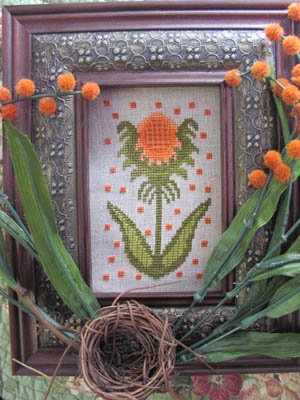 Stickvorlage By The Bay Needleart - Funky Flower Holly
