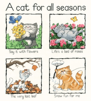 Heritage Crafts Stickpackung - A Cat for all Seasons