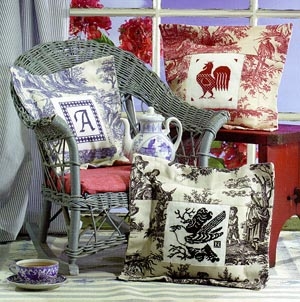 Stickvorlage Birds Of A Feather - Toile Pillows
