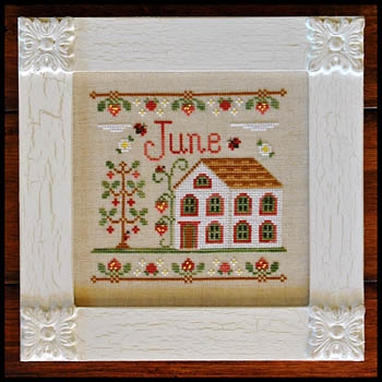 Stickvorlage Country Cottage Needleworks - Cottage Of The Month - June