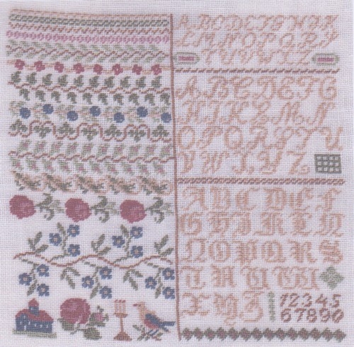 Der feine Faden Stickpackung - Merklappen 2012 (Petit Point) - Ausverkauf