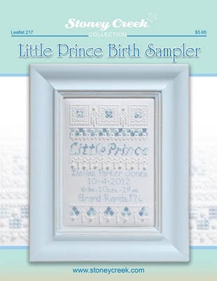 Stickvorlage Stoney Creek Collection - Little Prince Birth Sampler