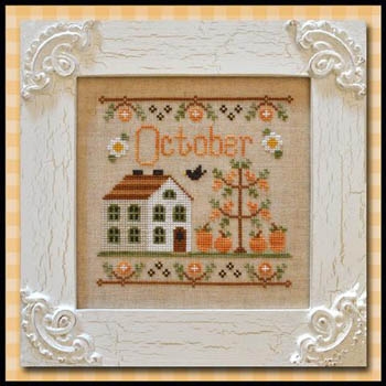 Stickvorlage Country Cottage Needleworks - Cottage Of The Month - October