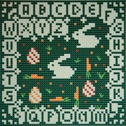 Stickvorlage Farbenfroh - ABC Ostern (Ausverkauf)