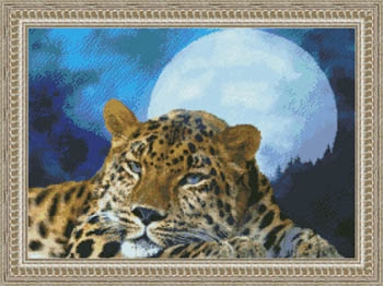 Stickvorlage Kustom Krafts - Leopard Moon