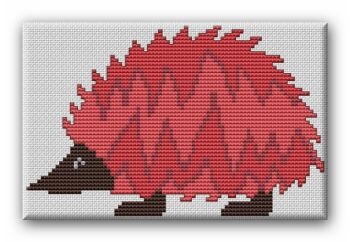 Stickvorlage Farbenfroh - Igel Gertrud (Ausverkauf)