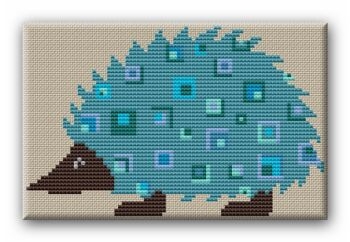 Stickvorlage Farbenfroh - Igel Lena (Ausverkauf)