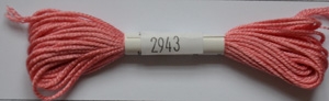 Soie dAlger Seidenstickgarn - Farbe 2943 kühles rot extra