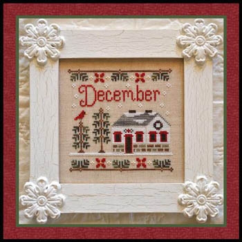 Stickvorlage Country Cottage Needleworks - Cottage Of The Month - December