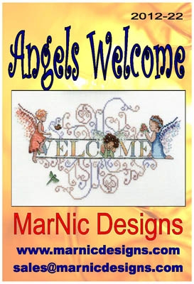 Stickvorlage MarNic Designs - Angels Welcome
