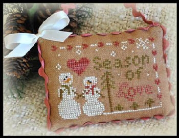 Stickvorlage Little House Needleworks - 2012 Ornament - Season Of Love