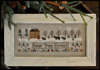 Stickvorlage Little House Needleworks - Bear Tree Forest