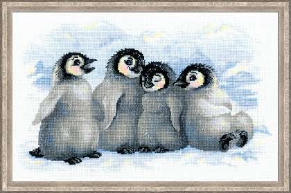 Riolis - Stickbild Funny Penguins