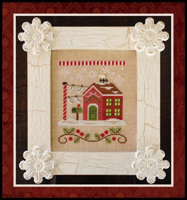 Stickvorlage Country Cottage Needleworks - Santas Village 3 North Pole Post Office