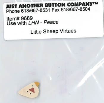 Just Another Button Company - Button Little Sheep Virtues Peace