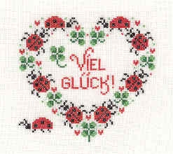 Marienkäferherz - Gisela Süskind (Stickvorlage)