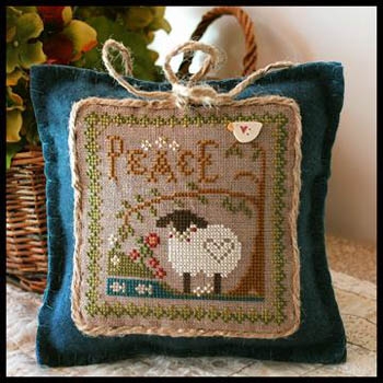 Stickvorlage Little House Needleworks - Little Sheep Virtues 3 Peace