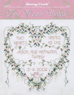 Stickvorlage Stoney Creek Collection - Two Hearts United