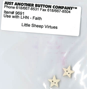 Just Another Button Company - Button Little Sheep Virtues Faith