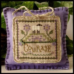 Stickvorlage Little House Needleworks - Little Sheep Virtues 4 Courage