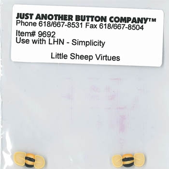 Just Another Button Company - Buttons Little Sheep Virtues Simplicity