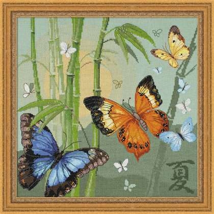 Riolis Stickpackung - Butterflies II (Ausverkauf)