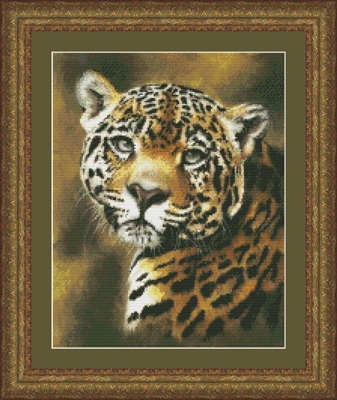 Stickvorlage Kustom Krafts - Jaguar Portrait