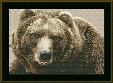 Stickvorlage Kustom Krafts - Brown Bear