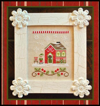 Stickvorlage Country Cottage Needleworks - Santas Village 11 Elves Workshop