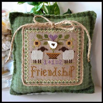 Stickvorlage Little House Needleworks - Little Sheep Virtues 9 Friendship