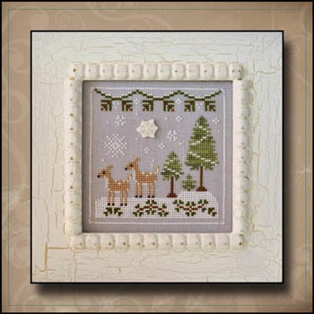 Stickvorlage Country Cottage Needleworks - Frosty Forest 2 Snowy Deer