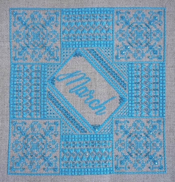 Stickvorlage Northern Expressions Needlework - Aquamarine - March