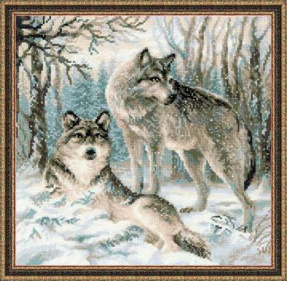 Riolis Stickpackung - Pair of Wolves