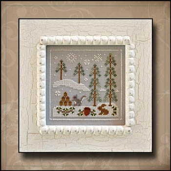 Stickvorlage Country Cottage Needleworks - Frosty Forest 4 Snowy Friends